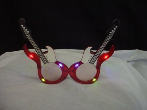 Orchard Crown Ltd 12 X Flashing Led Novelty Red Guitar Glasses (fl5)
