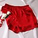 Custom Name Personalized Red Silk Boxer Shorts