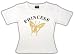 8342 GIRLS WHITE ''PRINCESS'' T-SHIRT