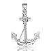 Bling Jewelry Sterling Silver Anchor Pendant