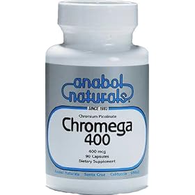 Anabol Naturals Chromium Picolinate Mega, 90 Caps, 400 Mcg