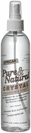 African Pure & Natural Crystal Deodorant Mist 8 Oz