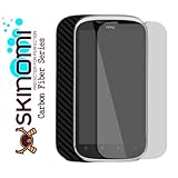 Skinomi TechSkin - Black Carbon Fiber Film Shield & Screen Protector for HT ....