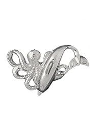Clevereves 14K White Gold Pendant Octopus and Dolphin 8 - Gram(s)