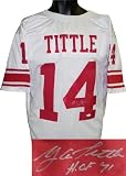 Y.A. Tittle Signed New York Giants Jersey - HOF 71