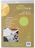 Grafix 9-Inch-by-12-Inch Stencil Film Matte; 4-Pack