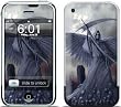 Death on Hold Design Protective Skin Decal Sticker for Apple iPhone (2G)
