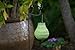 Allsop Home and Garden Soji Stella Moss Bulb LED Outdoor Solar Lantern, Handmade with Weather-Resistant UV Rated Tyvek fabric, Stainless Steel Hardware, Auto sensor on/off, for Patio, Deck, Garden, Color (Moss)