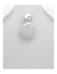 CZ Pendant Necklace In 92.5 Sterling Silver