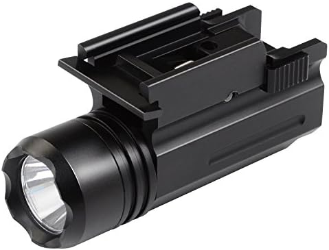 LatentDirect Tactical LED Flashlight 200 Lumen Full Size Compact Weaver for Tactical Rifle