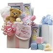 Sweet Baby Care Package with Teddy Bear - New Baby Gift Basket - BOY