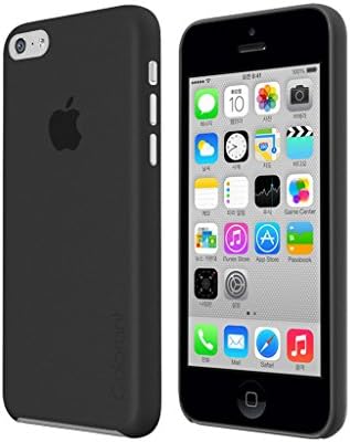 iPhone 5c Case Black, Colorant ColorShell Black Case for iPhone 5c, Extra Thin, Screen Protector included