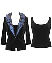 Plus Size Black Velvet Twin Set