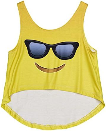 Sweety Fashion Harajuku Smiley Cartoon Crop Top Cute Teen Girls Shirts Tanks