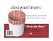 Designerliners Red Gingham Pattern Biodegradable Plastic Kitchen Trash Bags - For Kitchen, Bathroom, Den, Child's Room, Office. - Green Eco-Friendly Home Decor - "Dress the Mess!" - 12 Pack - 7 Gallons - 21 by 24 - USA Made