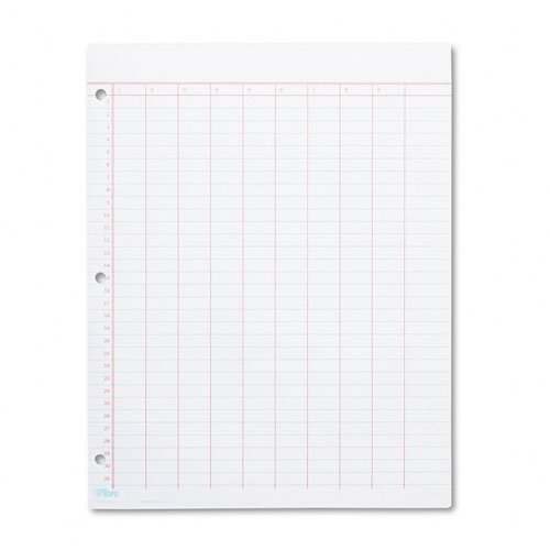 TOPS® Data Pad w Numbered Column Headings - Wide Rule - Ltr - White - 50 Sheets Pad Image TOPS® Data Pad w Numbered Column Headings - Wide Rule - Ltr - White - 50 Sheets Pad