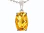 1.50 cttw Genuine Citrine Pendant in 14k Yellow Gold LIFETIME WARRANTY