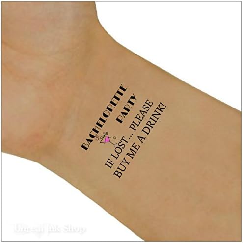 Temporary Tattoo 4 Bachelorette Party Ultra Thin Quality Tattoos