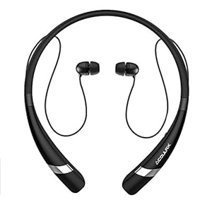 Bluetooth Headphones COULAX CX04 Bluetooth Neckband Headset Wireless Sweatproof In-ear Sports Running Earbuds-Built in Mic with Noise Cancellation for iPhone 6s Samsung S6 and Android