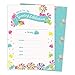 Candy 1 Happy Birthday Invitations Invite Cards (25 Count) With Envelopes & Seal Stickers Vinyl Girls Boys Kids Party