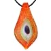 Pugster Murano Glass Orange Evil Eye Fashion Jewelry Pendant Ideass Necklaces