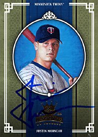 Justin Morneau Autographed / Signed 2005 Donruss No.134 Minnesota Twins Baseball Card