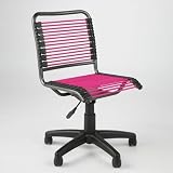 Bungie Low Back Chair in Pink/Graphite By Euro Style