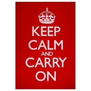 Keep Calm and Carry On (Motivational) Framed Art Poster Print - 16