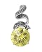 Sterling Silver & Peridot CZ Spiral and Stone