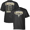 Reebok Pittsburgh Penguins Black 2009 NHL Stanley Cup Champions On Ice Roster Parade T-shirt