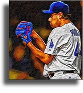 Completely Handpainted Baseball Sport Painting, Dodgers Art, Oil on Canvas, with Option to Paint from Any Other Favorite Photograph or Picture, Unframed, Size 20