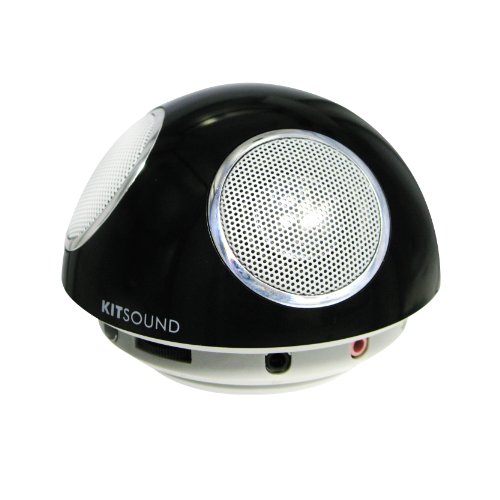 Kitsound USBSPKU3 Laptop-Soundsystem mit Mikrofon f&uuml;r Skype/VoIP-Built USB 2.0 schwarz Preisvergleich