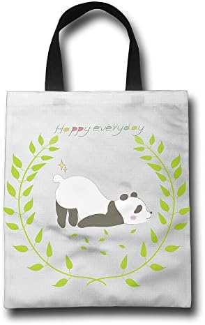 Herry Noo A Nice Day Happy Everyday Polyester Reusable Handle Bag For Shoping/Home/Kitchen