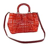 ★☆5日間限定SALEプライス（-5/29まで）☆★PRADA ： プラダ おリボン付きナイロン２ＷＡＹバッグ　ROSSO　DIS. 並行輸入 プラダ バッグ 限定