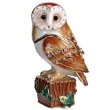 Hidden Treasures Trinket Box - Barn Owl