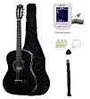 MG38-BK 38" Acoustic Guitar Starter Package, Black