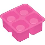 New Pink Bar Craft Mix It Silicone 4 Hole Ice Shot Glass Shooters Flexible Mould