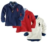 Ralph Lauren Infant Boys French Rib Half-Zip Sweater