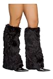 Sexy Halloween Christmas Santa Go Go Dancer Fur Leg Warmer Costume Outfit Accessory Roma