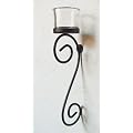 Wandkerzenhalter "Ina"-XL Kerzenhalter Metall Glas 42cm