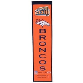 Buy Winning Streak Denver Broncos Super Bowl Xxxiii Champions Marquee Banner Size: One Size