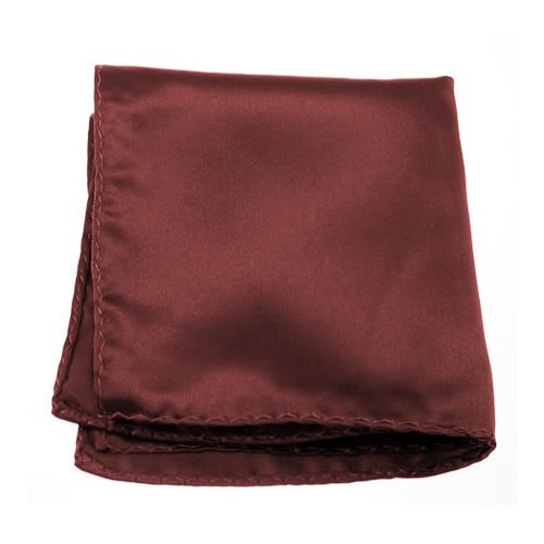 Solid Color Pocket Square by Jacob Alexander - Burgundy Wine