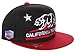 California Republic Flat Bill Vintage Style Snapback Hat Cap