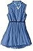 Beautees Sleeveless Shirt Dress with Collar