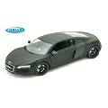 Welly22493MA-W Audi R8 1:24, matt schwarz