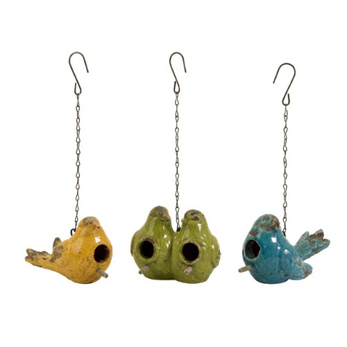 Set of 3 Colorful Birdhouses 7
