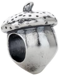 Sterling Silver Kera Acorn Bead Charm 24981