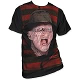 Impact Men's Nightmare On Elm Street Freddy Stripes Subway T-shirt