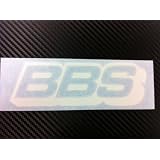 1 x BBS Racing Decal Sticker (New) white Size 6''X 2'' 