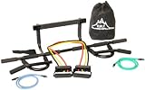 Black Mountain Products New Heavy Duty Doorway Chin Up Pull Up Bar and New 5 Strong Man Set of Resistance Bands